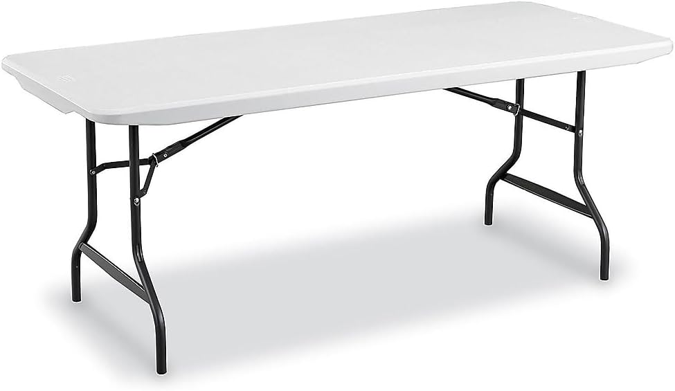 STAPLES 470949 6-Ft Fold in Half Folding Table