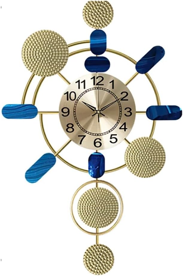 Large Metal Wall Clock Digital Hands Wall Watch Easy Watch Home Living Room Decoration