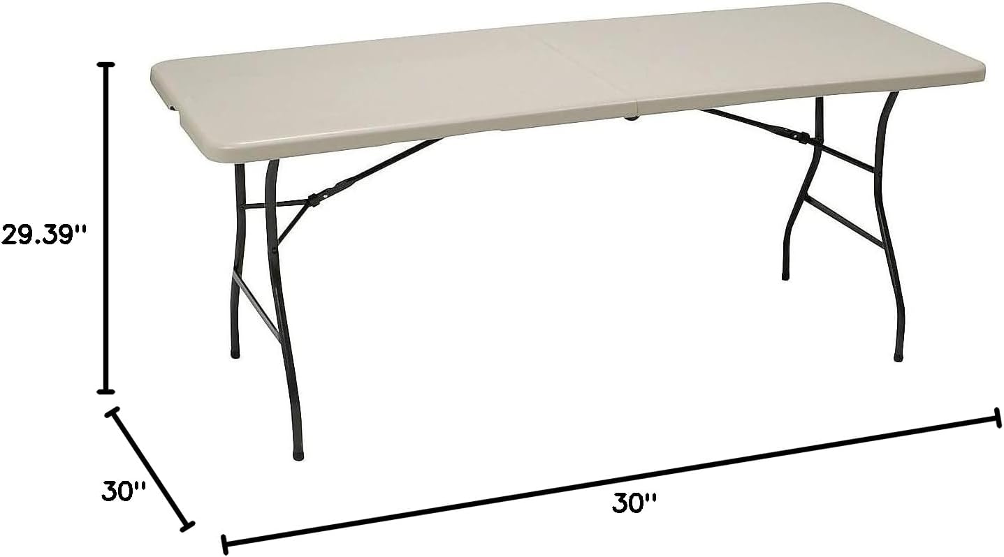 STAPLES 470949 6-Ft Fold in Half Folding Table