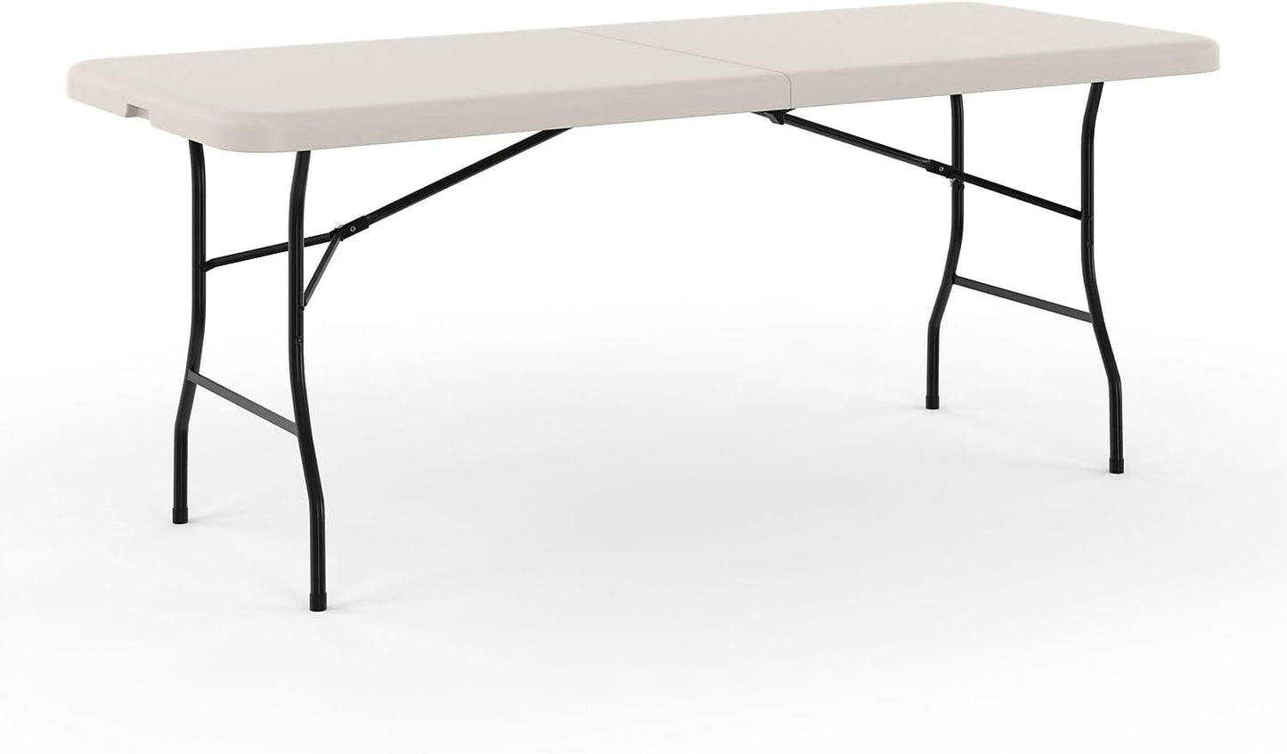 STAPLES 470949 6-Ft Fold in Half Folding Table