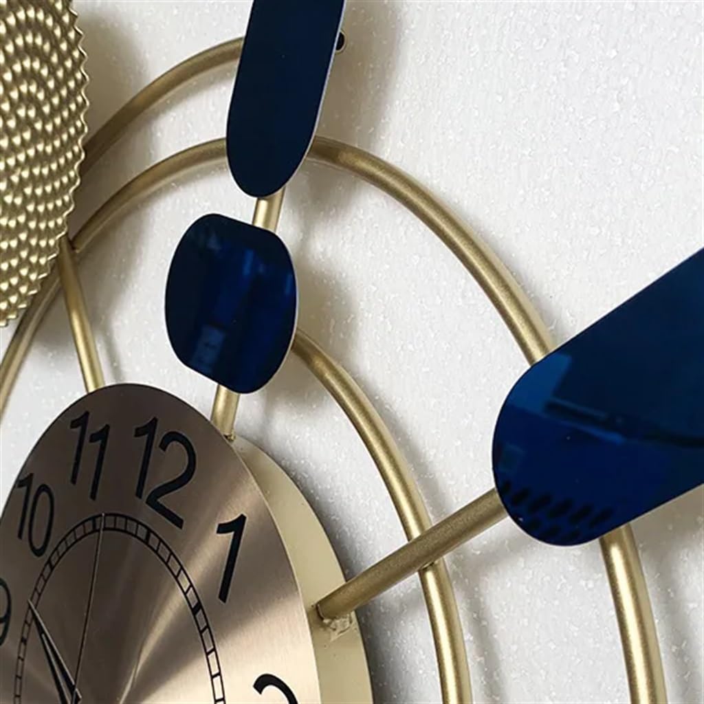 Large Metal Wall Clock Digital Hands Wall Watch Easy Watch Home Living Room Decoration