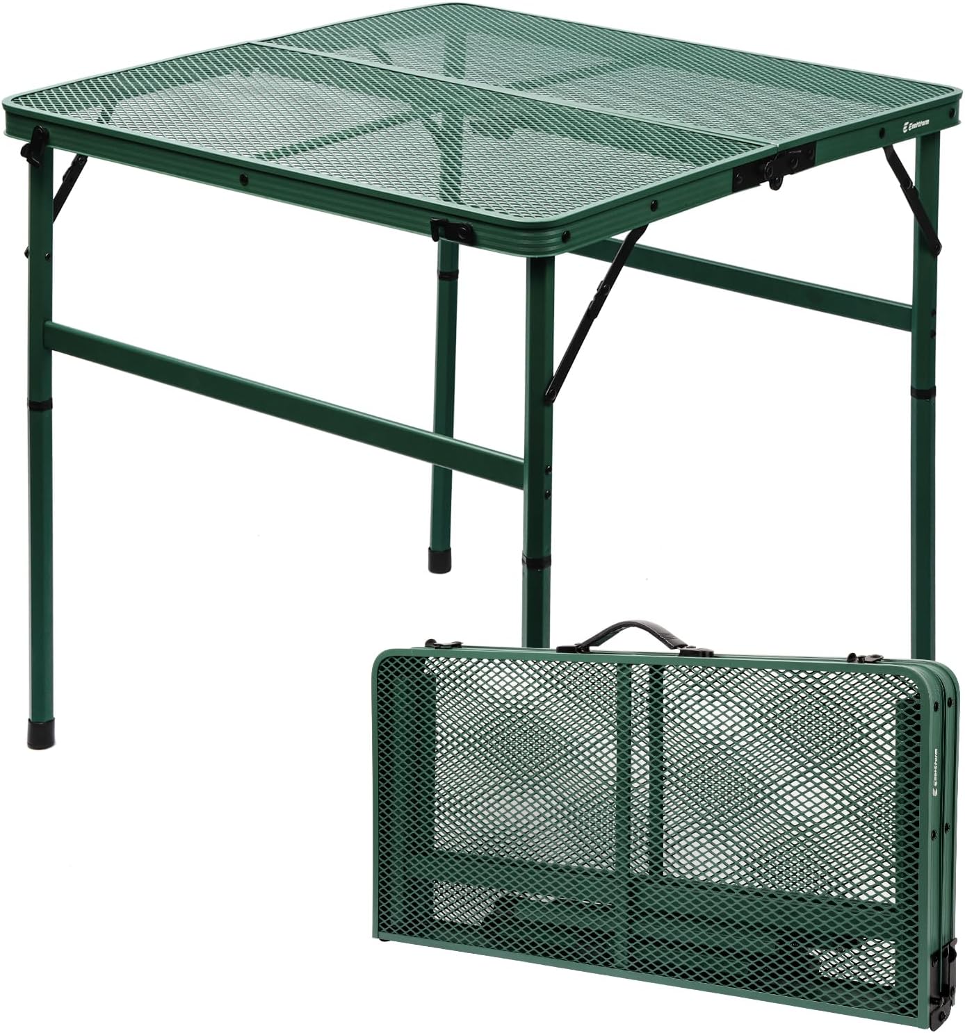 Small Folding Table, Easy for Storage, Compact and Portable Picnic Table for Grill, Outdoor Camping, Garden, Patio, Dining, BBQ, Party, Market, 2Ft (Small, Black), 23.6" L x 15.8" W
