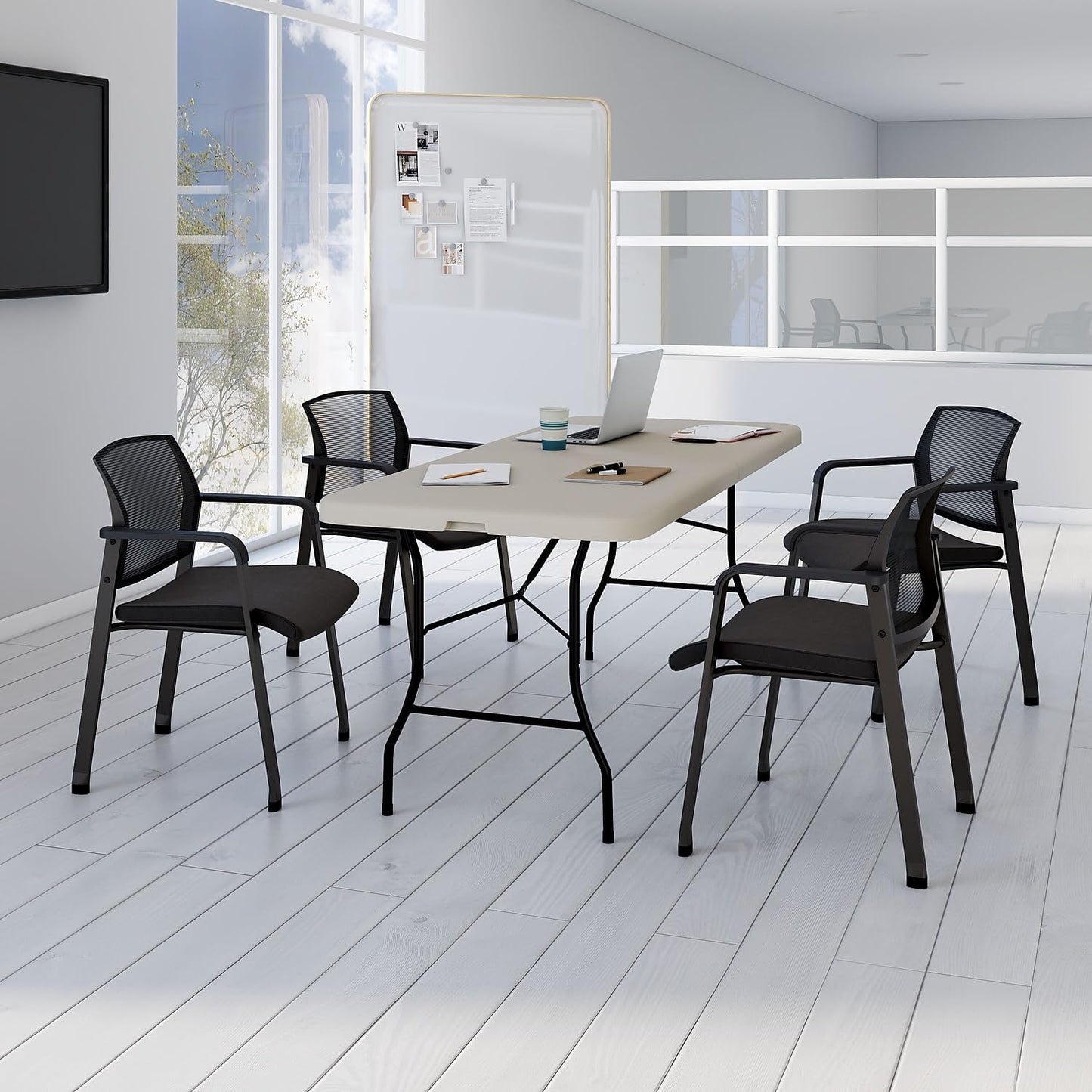 STAPLES 470949 6-Ft Fold in Half Folding Table