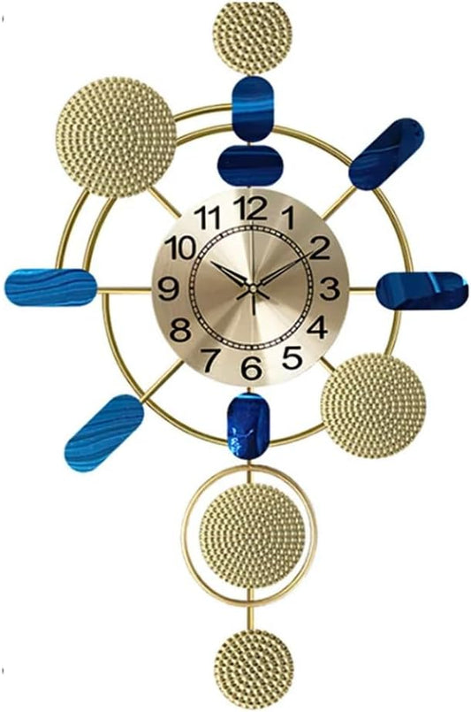 Large Metal Wall Clock Digital Hands Wall Watch Easy Watch Home Living Room Decoration